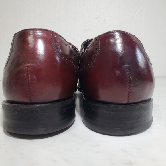 Vintage Hanover Cordovan Wingtip Dress Shoes Burgundy Men 12 B/AA Narrow / Extra main image 9